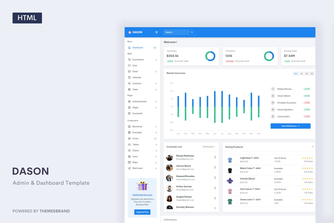 Dason – الگوی مدیریت و داشبورد