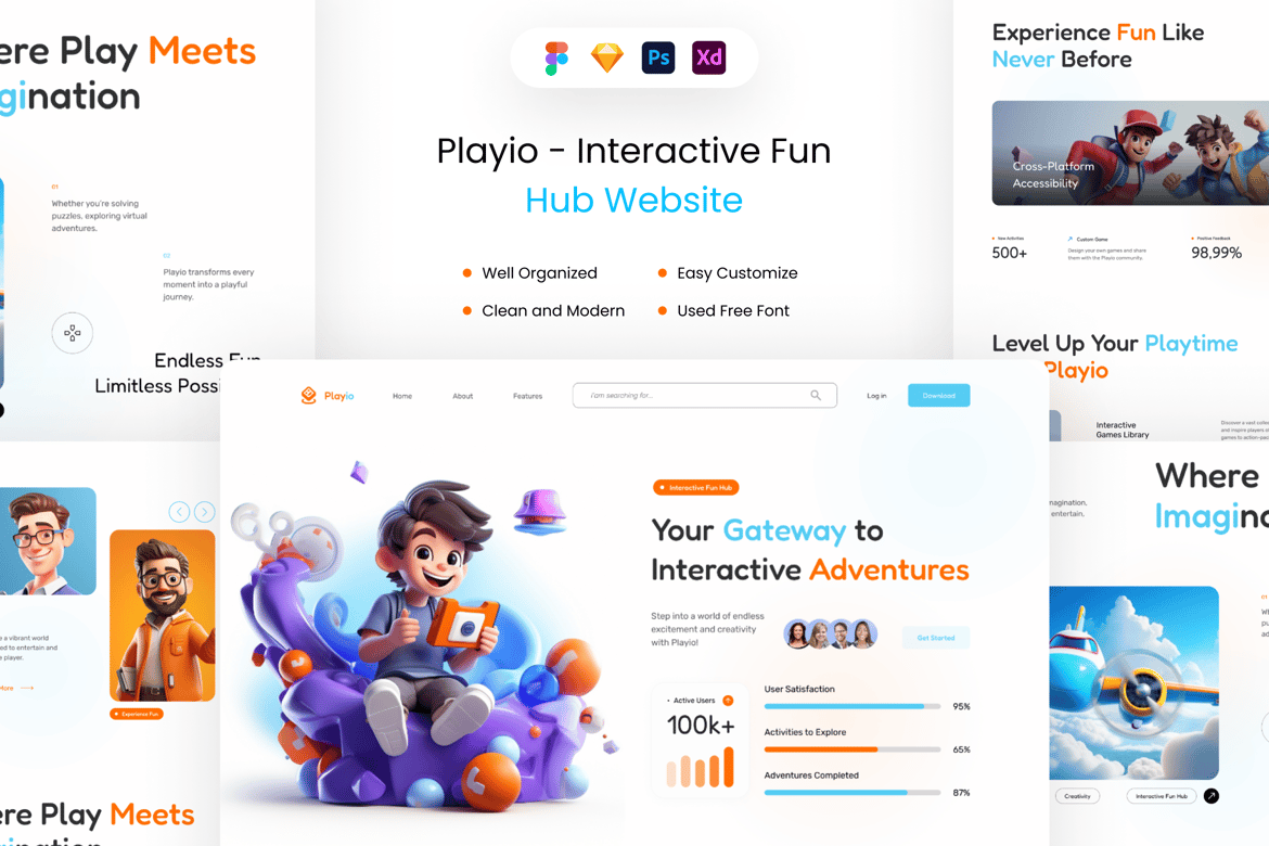 Playio – وب‌سایت هاب تفریحی تعاملی